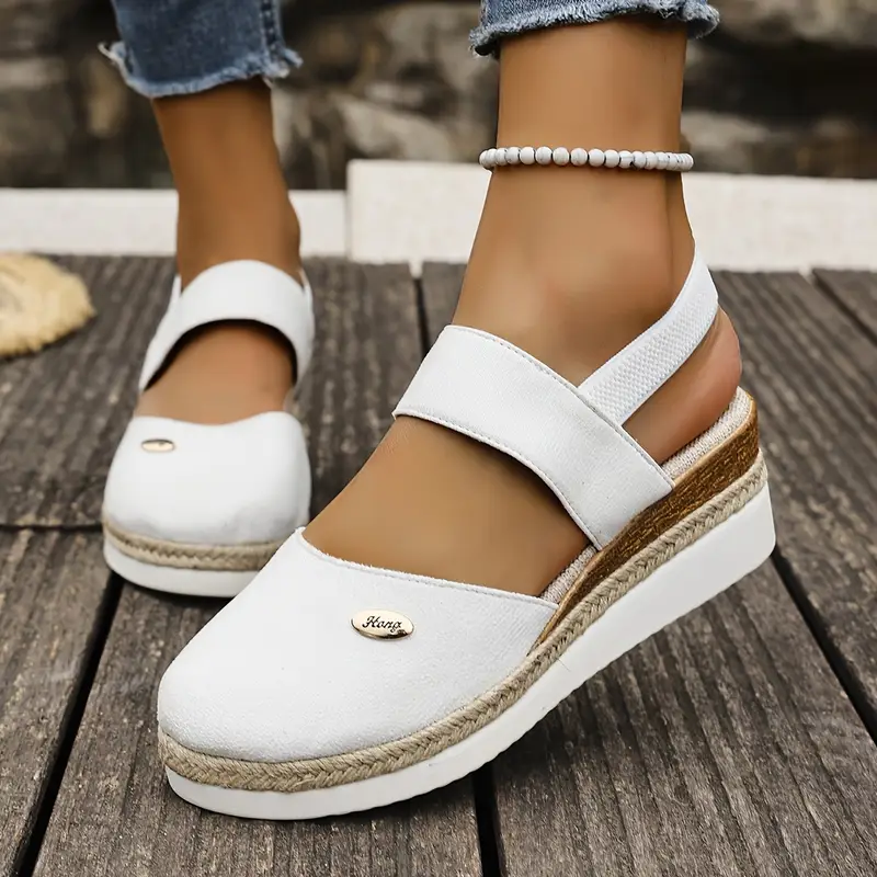 Nordiq™ | Antonia - Ortopediska Sandaler med Platå, Ventilerande och Avslappnade
