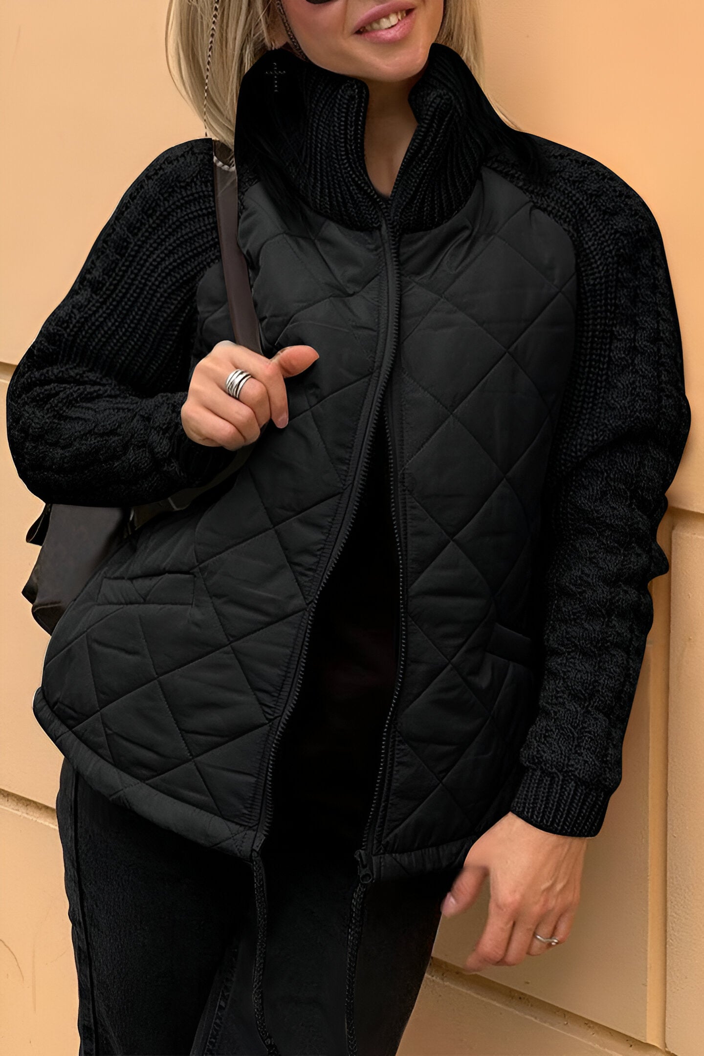 Nordiq™ | Therese – Ziptröja i Patchworkstickning