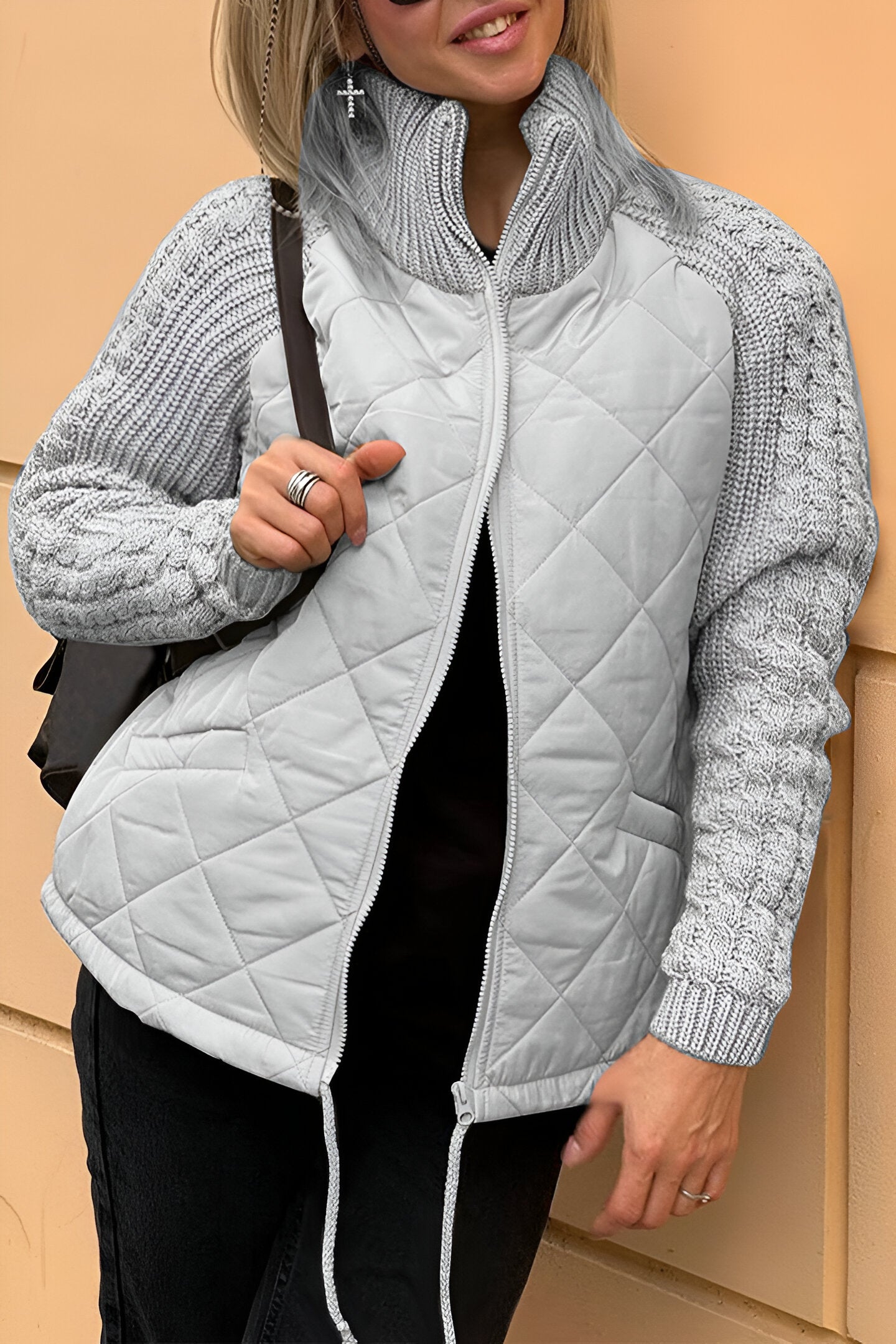 Nordiq™ | Therese – Ziptröja i Patchworkstickning