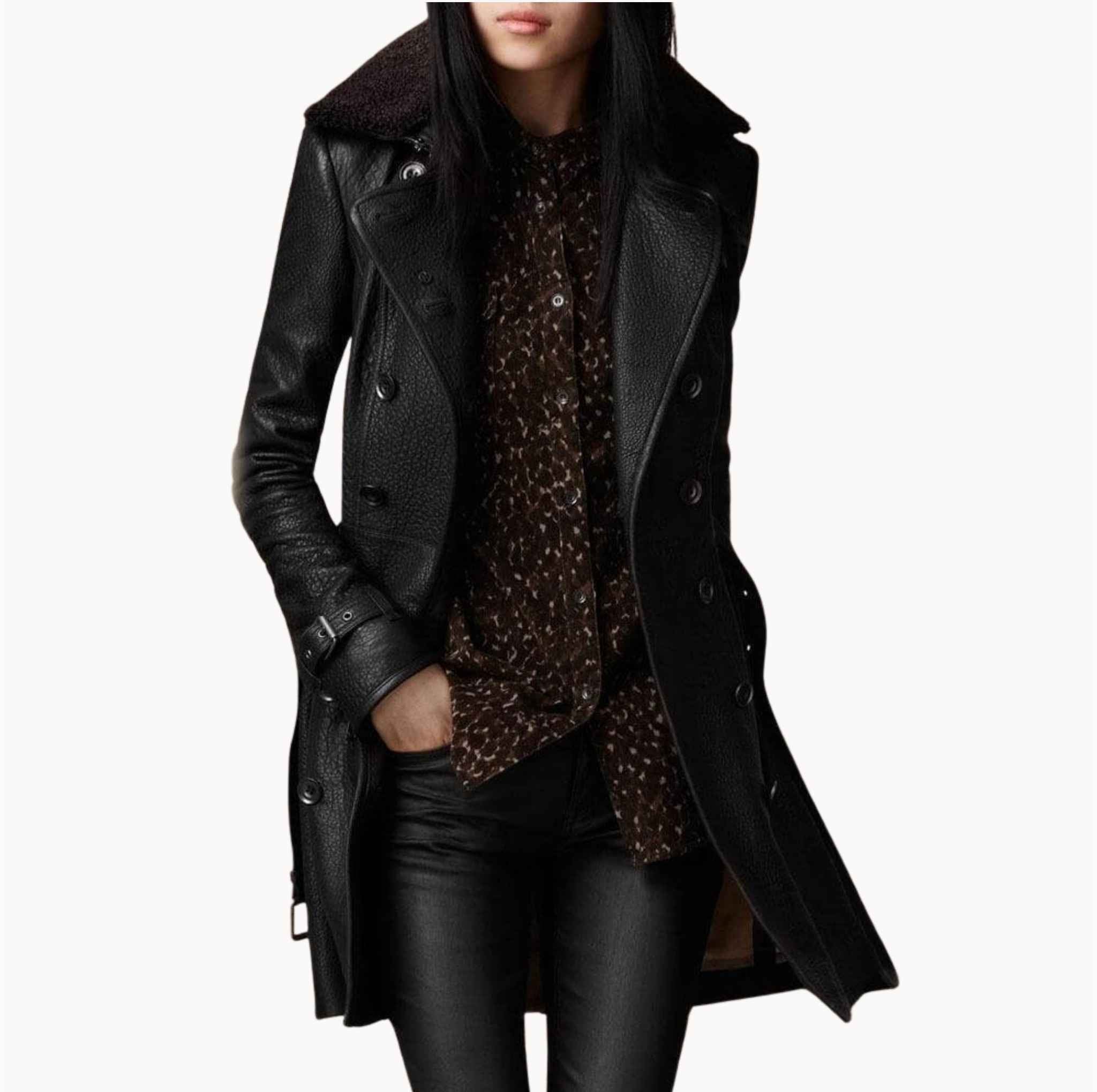 Nordiq™ | Jolanda – Elegant Trenchcoat för Alla Säsonger