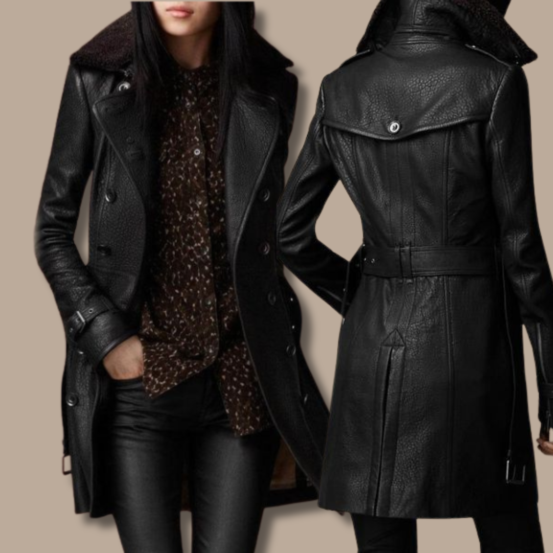 Nordiq™ | Jolanda – Elegant Trenchcoat för Alla Säsonger