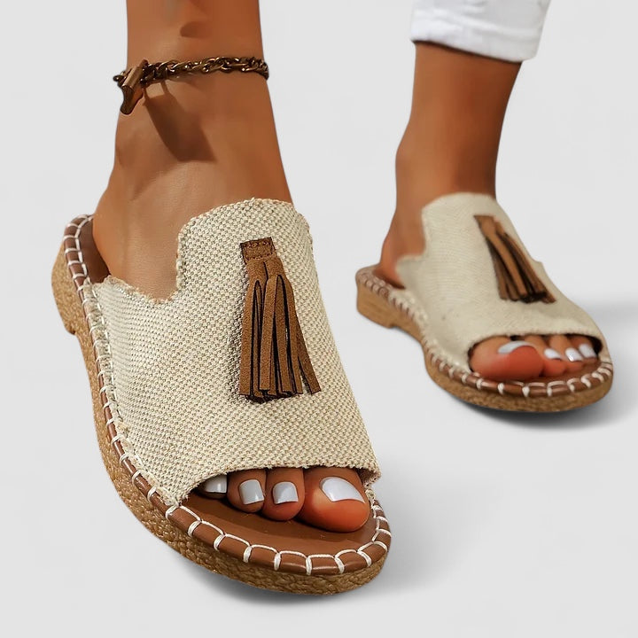 Nordiq™ | Leena - Bekväma och Platta Ortopediska Sandaler