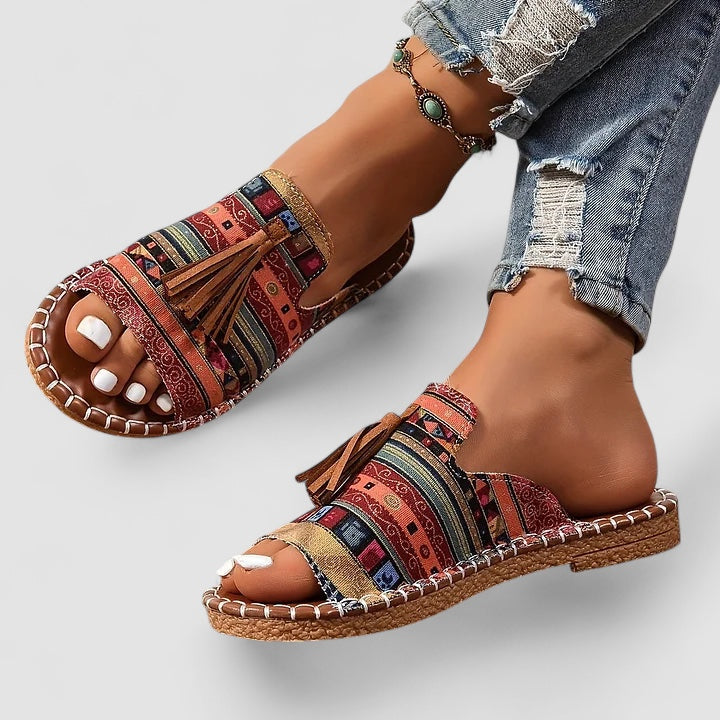 Nordiq™ | Leena - Bekväma och Platta Ortopediska Sandaler