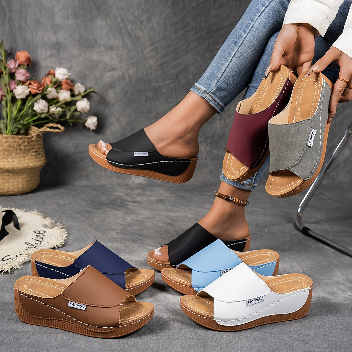 Jessica™ | Komfortabla Kiltofflor