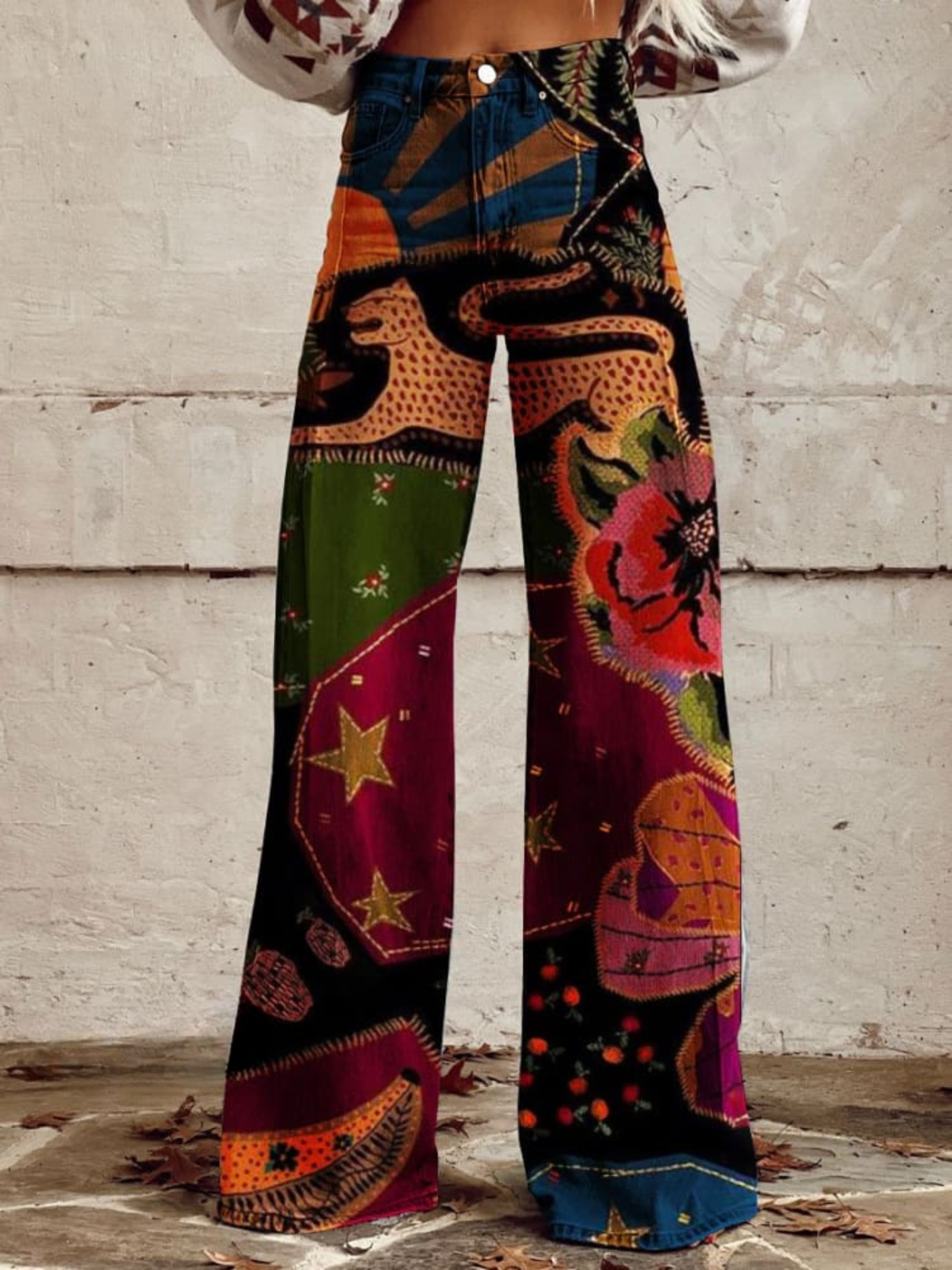 Linnea™ | Midnight Garden Boho-byxor
