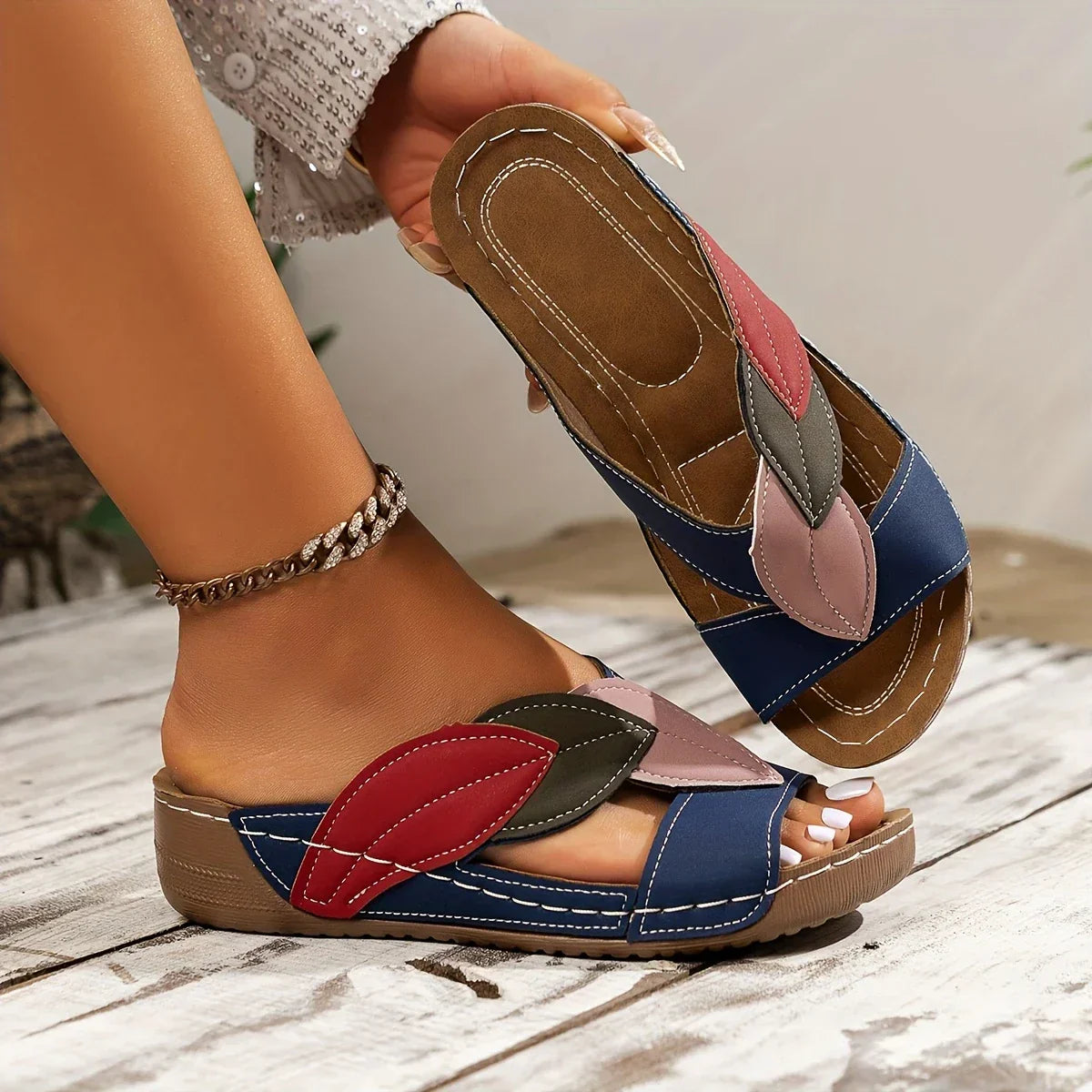 Nordiq™ | Solveig – Slip-in Sandaler med Ren Silhuett