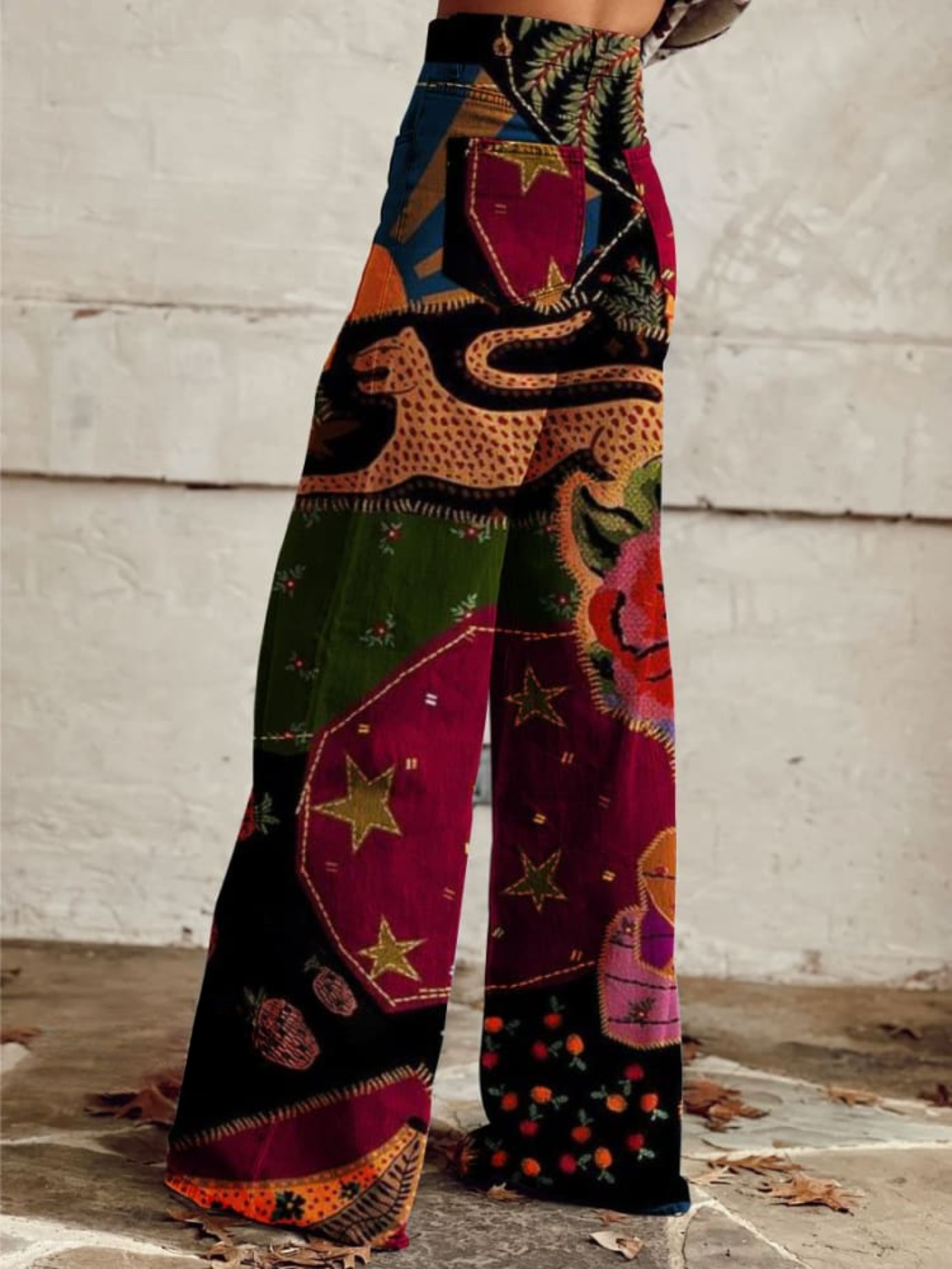 Linnea™ | Midnight Garden Boho-byxor