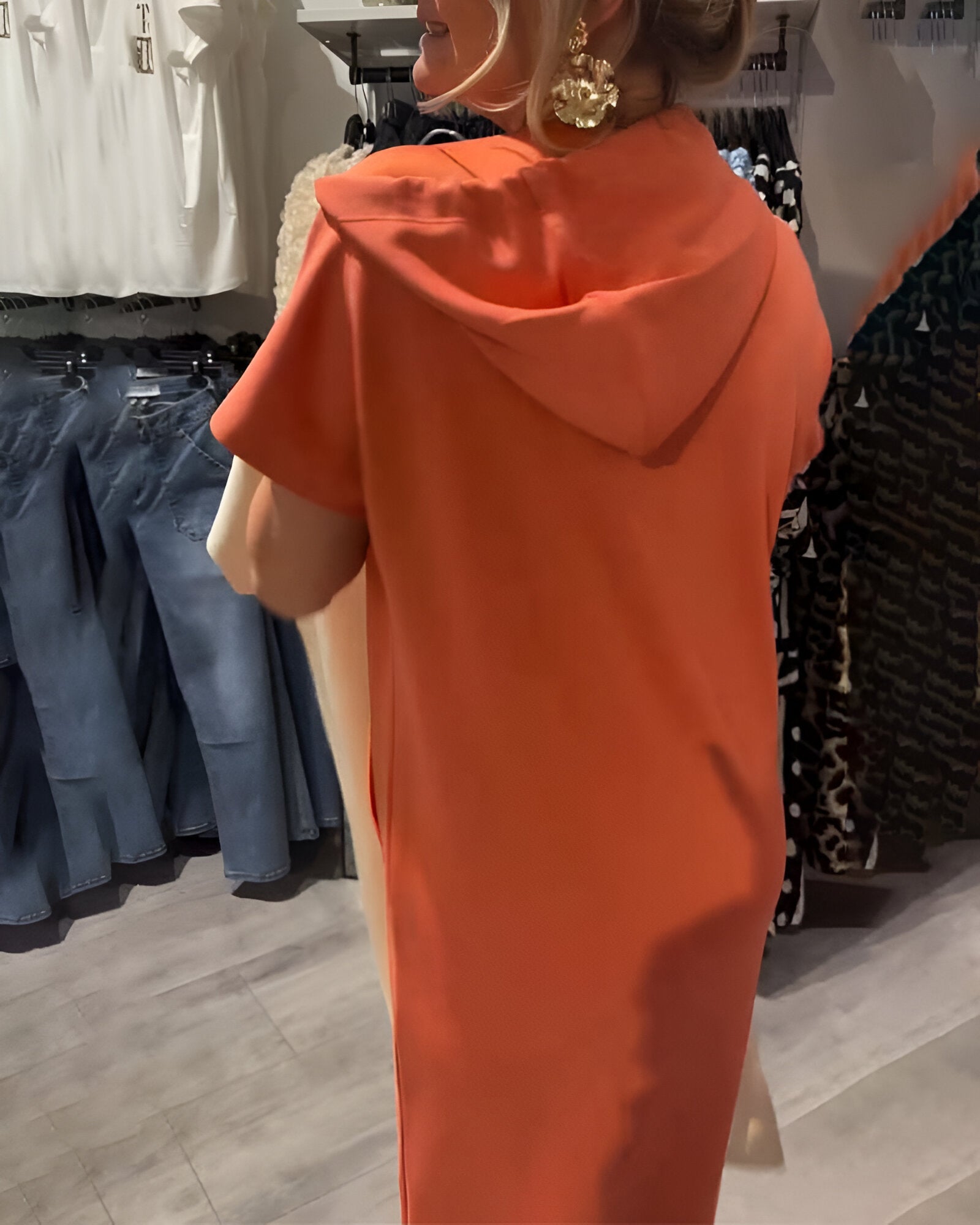 Nordiq™ | Anna, Elegant huva-klänning