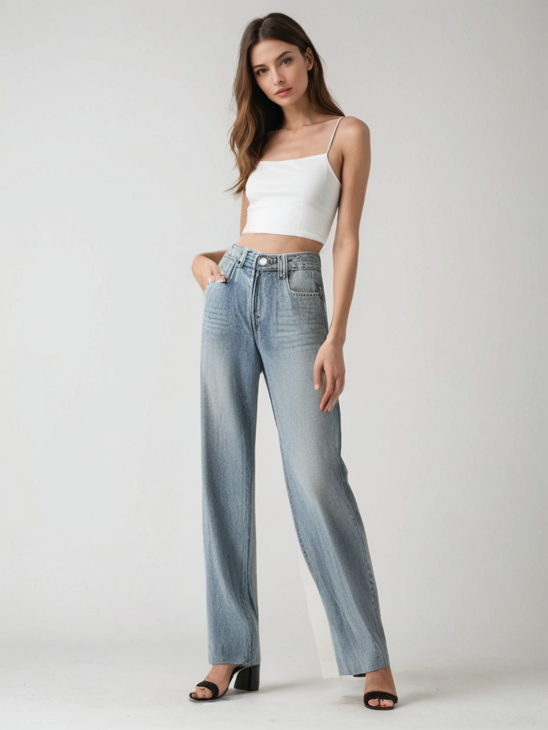 Nordiq™ | Vintage Utsvängd Jeans
