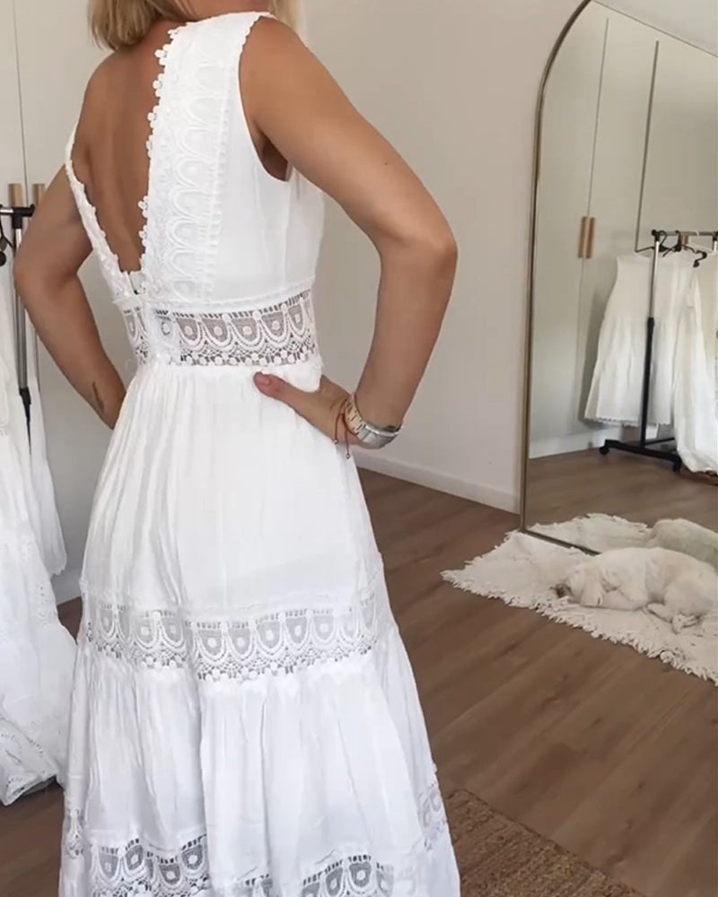 Nordiq™ | Amélie Klänning Spets – Söt & Feminin