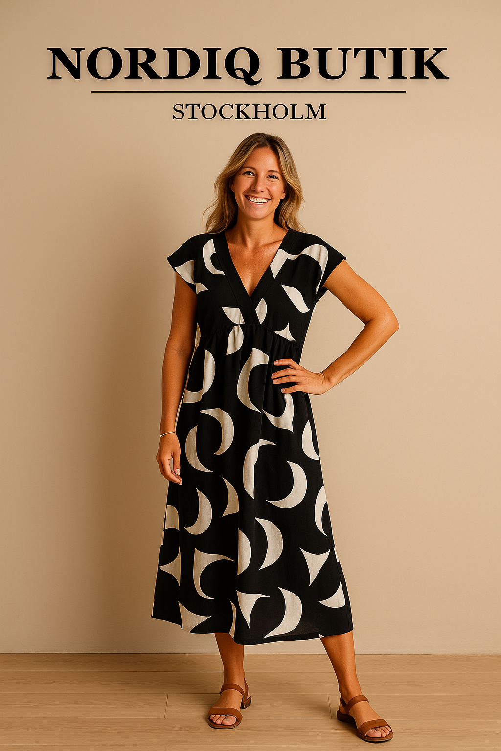 Nordiq™ | Valérie Klänning Flowy – Lätt &amp; Smickrande