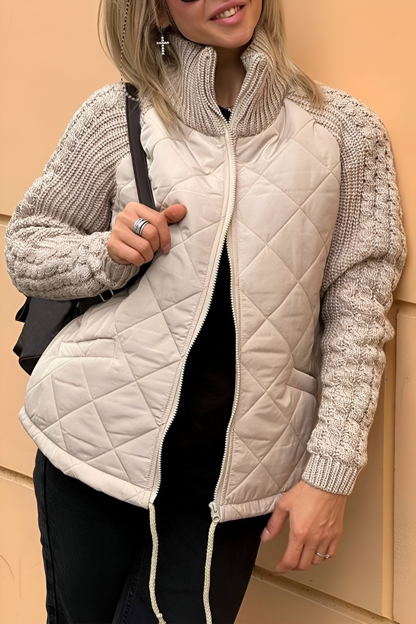 Nordiq™ | Therese – Ziptröja i Patchworkstickning