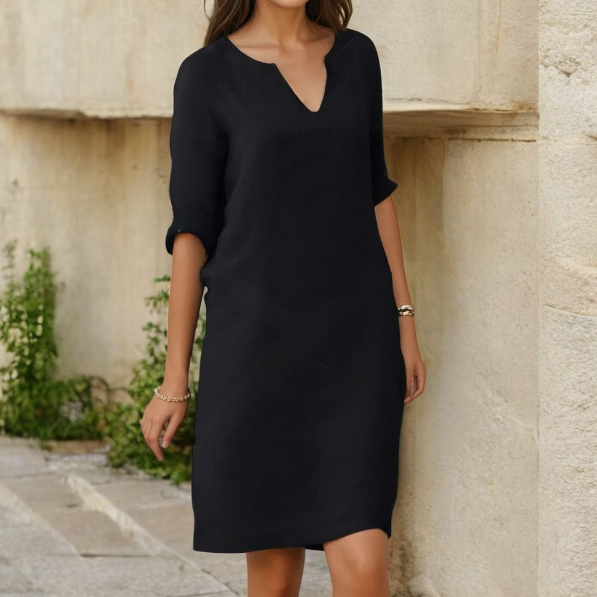 Nordiq™ | Jacqueline Rak Klänning – Chic & Bekväm
