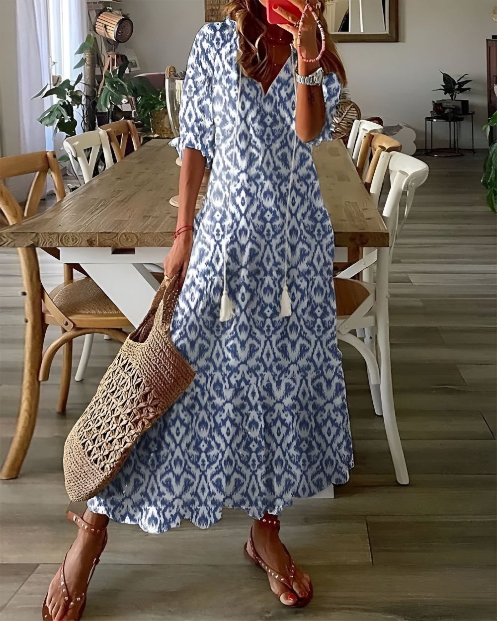 Nordiq™ | Boho Mage Täckande Klänning