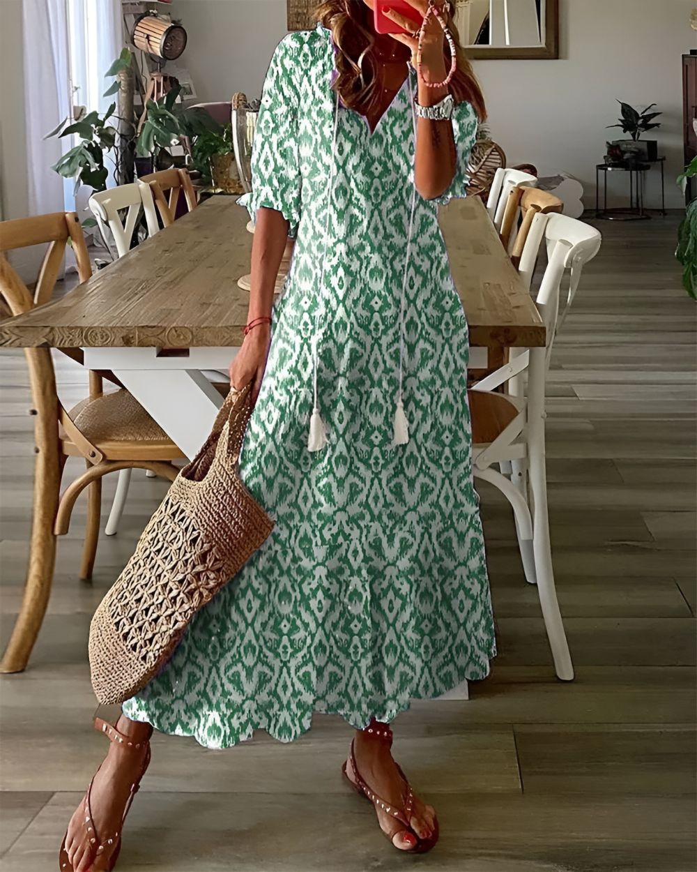 Nordiq™ | Boho Mage Täckande Klänning