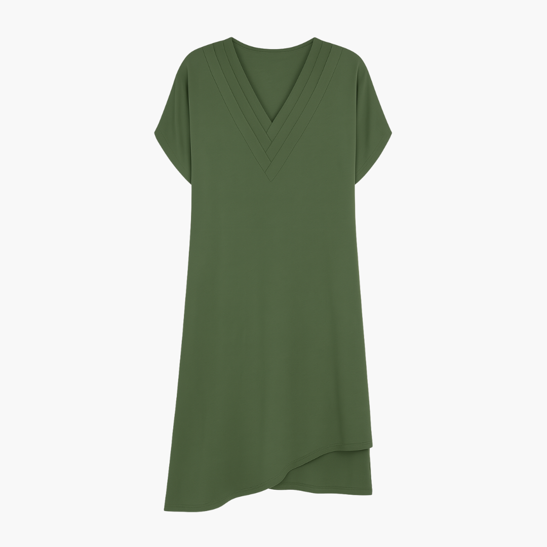 Nordiq™ | Selena Elegant Klänning med V-ringning