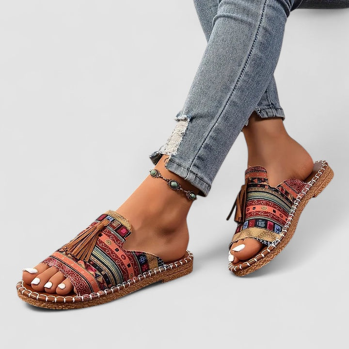Nordiq™ | Leena - Bekväma och Platta Ortopediska Sandaler